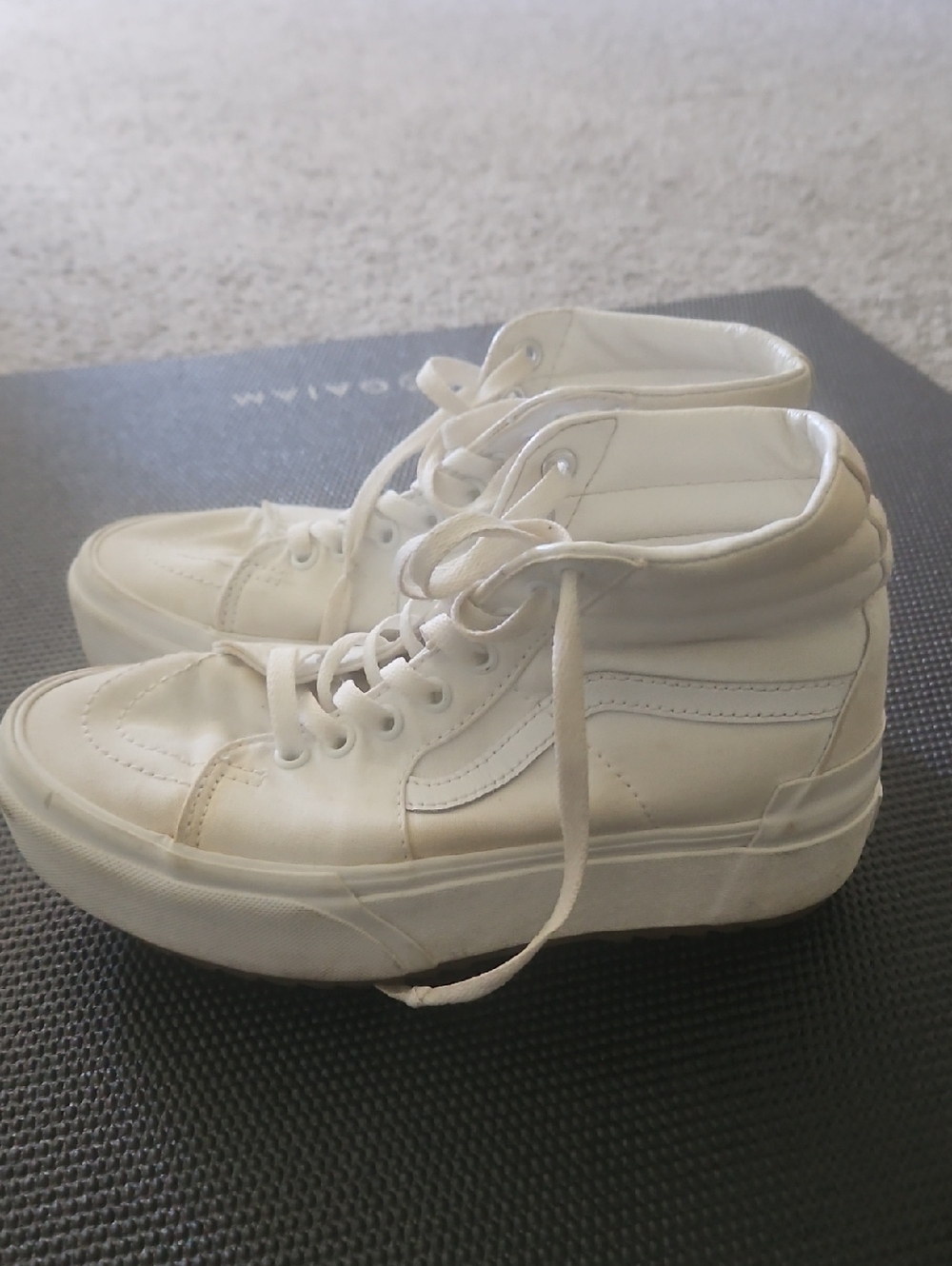 Vans White High-Top Platform Sneakers 7